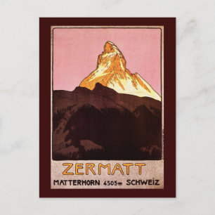 Cartão Postal Suiça Zermatt