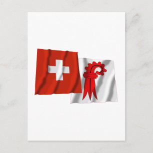 Cartão Postal Suiças e Sinalizadores de Ondas de Basileia-Lands