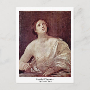 Cartão Postal Suicídio De Lucretia Por Guido Reni