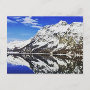 Cartão postal suíço de Alpes