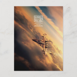 Cartão postal Sukhoi Su-27