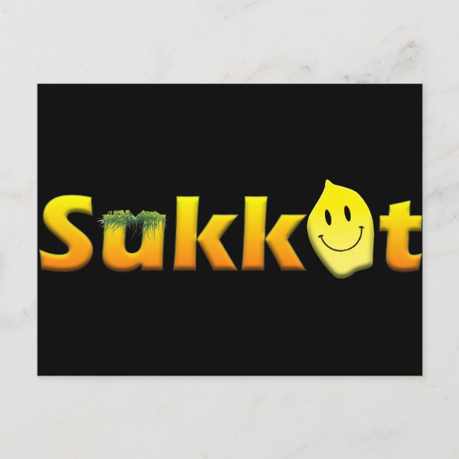 Cartão Postal Sukkot (Frente)