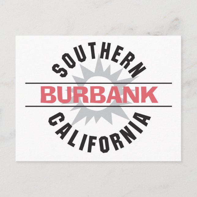 Cartão Postal Sul da Califórnia - Burbank (Frente)