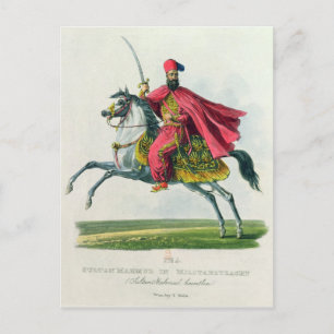 Cartão Postal Sultan Mahmud II 1829