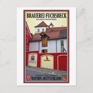 Cartão Postal Sulzbach-Rosenberg - Brauerei Fuchsbeck