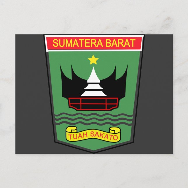 Cartão Postal Sumatra Ocidental, Indonésia (Frente)