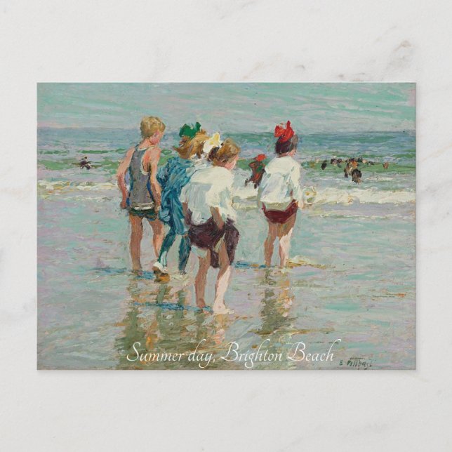 Cartão Postal "Summer Day-Brighten Beach-EH Potthast" (Frente)