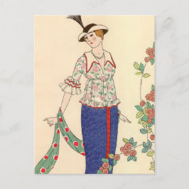 Cartão Postal Summer Ensemble George Barbier