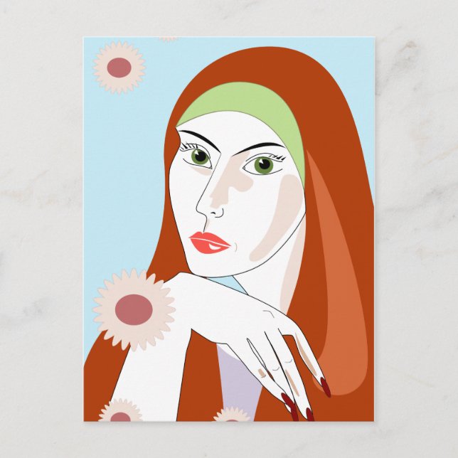 Cartão Postal Summer Girl (Frente)