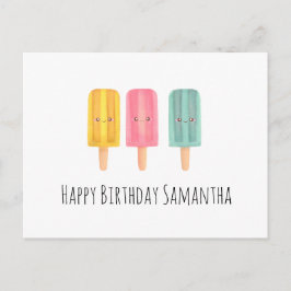 Cartão Postal Summer Ice Cream Sticks