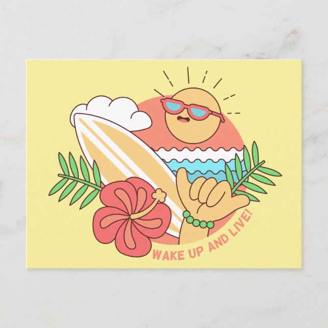 Cartão postal Summer Surfer (Frente)