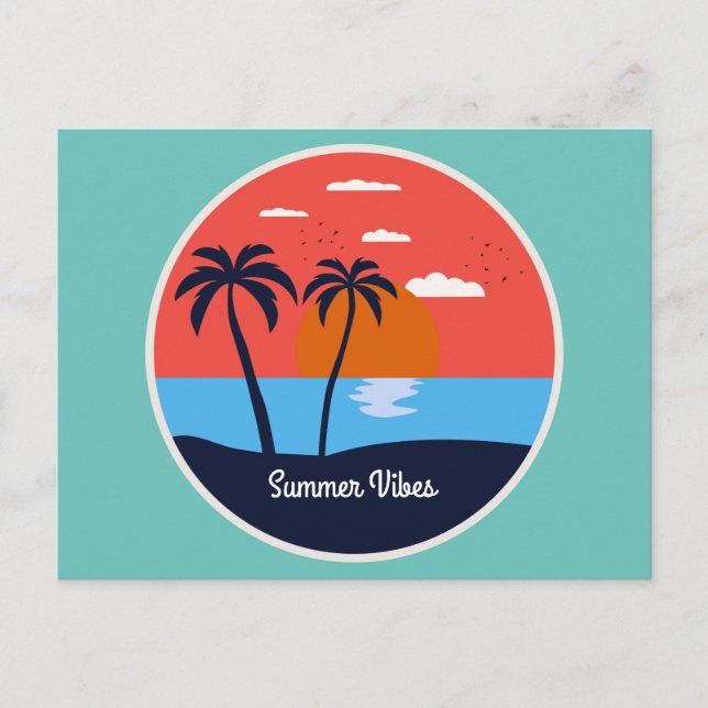 Cartão Postal Summer Vibes (Frente)