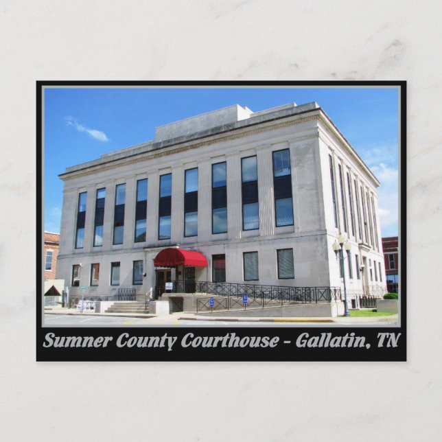 Cartão Postal Sumner County Courthouse - Gallatin, TN (Frente)