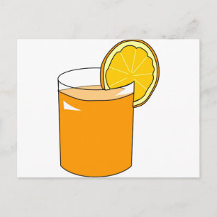 Cartão Postal Sumo de laranja