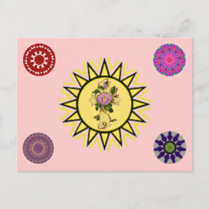 Cartão Postal Sun com cruz