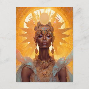 Cartão Postal Sun Goddess Fantasy Art
