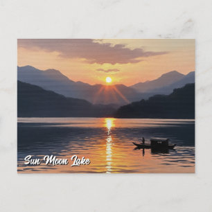 Cartão Postal Sun Moon Lake Taiwan Sunrise
