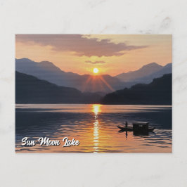 Cartão Postal Sun Moon Lake Taiwan Sunrise
