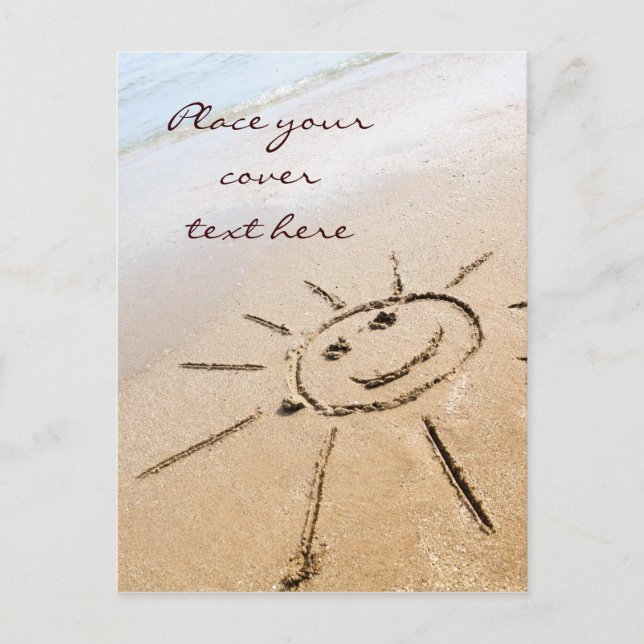 Cartão Postal Sun Na Praia (Frente)