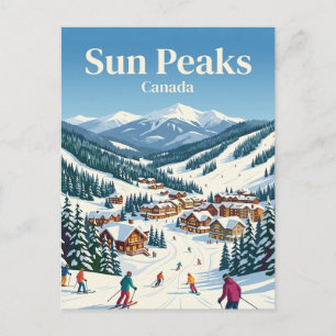 Cartão Postal Sun Peaks Canadá
