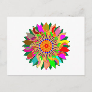 Cartão Postal SUN Planet CHAKRA Art:  Fonte de vida na Terra