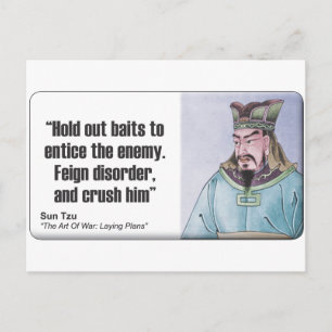 Cartão Postal Sun Tzu: Perturbação de alimentação