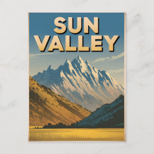 Cartão Postal Sun Valley Idaho Vintage