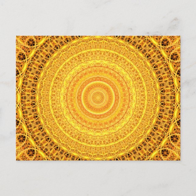 Cartão Postal Suncatcher Mandala (Frente)