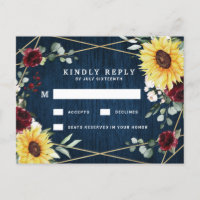 Sunflower Burgundy Marinho Geométrico RSVP