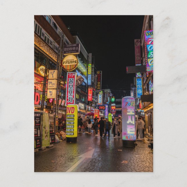 Cartão Postal Sungshin Rodeo, Seul, Coreia do Sul (Frente)