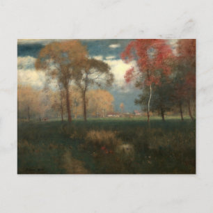Cartão Postal Sunny Autumn Day por George Inness