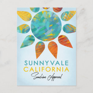 Cartão Postal Sunnyvale California Sunshine Viagem