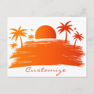 Cartão Postal Sunrise de Praia Sunset Thunder_Cove