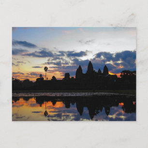 Cartão Postal Sunrise em Angkor Wat, Camboja - Cartão-postal
