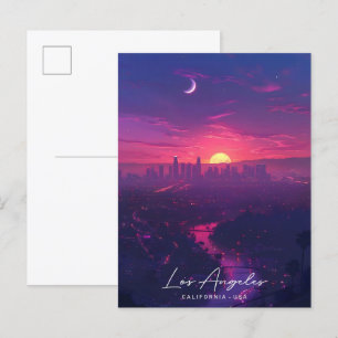 Cartão Postal Sunrise em Los Angeles, Califórnia, EUA, Viagem