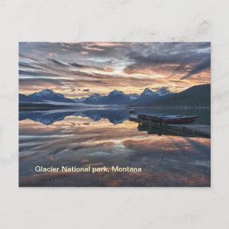 Cartão Postal Sunrise Lake Mcdonald