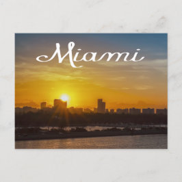 Cartão Postal Sunrise Miami Skyline, Flórida - EUA