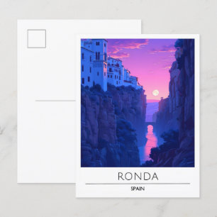 Cartão Postal Sunrise na Espanha Ronda