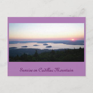 Cartão Postal Sunrise no Cadillac Mt, Cartão-postal