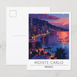 Cartão Postal Sunrise no Monte Carlo Mônaco Viagem
