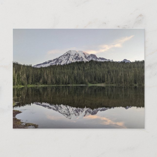 Cartão Postal Sunrise no Parque Nacional do Monte Rainier (Frente)