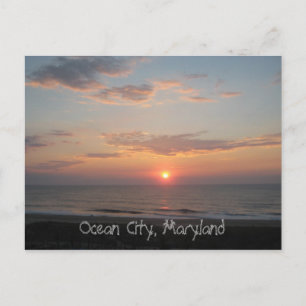 Cartão Postal "Sunrise - Ocean City, Maryland"