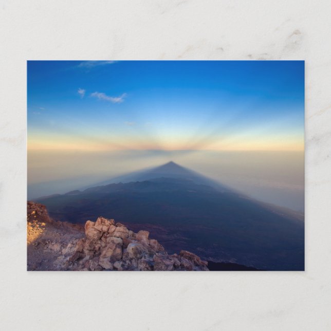 Cartão Postal Sunrise of Mount Teide card (Frente)