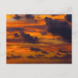 Cartão Postal Sunrise Sky, na costa da Flórida