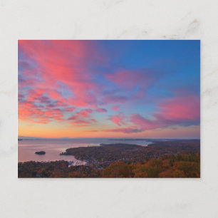 Cartão Postal Sunrise sobre Camden, Maine