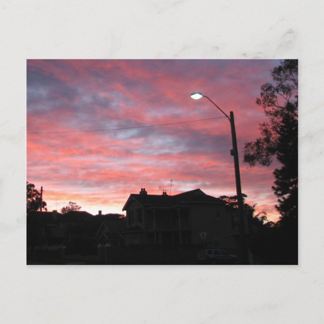 Cartão Postal Sunrise sobre o Parque Centenário, Sydney (Frente)