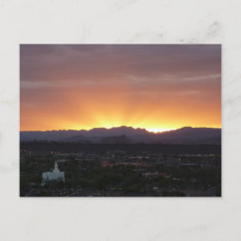 Cartão Postal Sunrise sobre Ruas. George Utah Landscape
