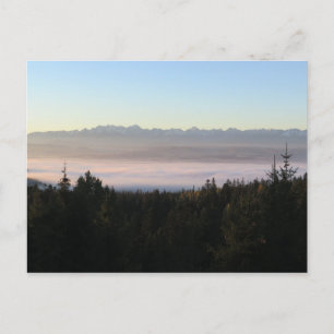 Cartão Postal Sunrise sobre Tatras