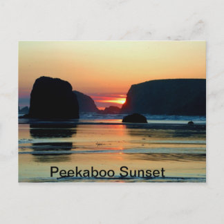 Cartão Postal Sunset at Bandon, Oregon