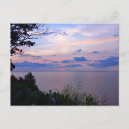 Cartão Postal Sunset at Lake Ontario